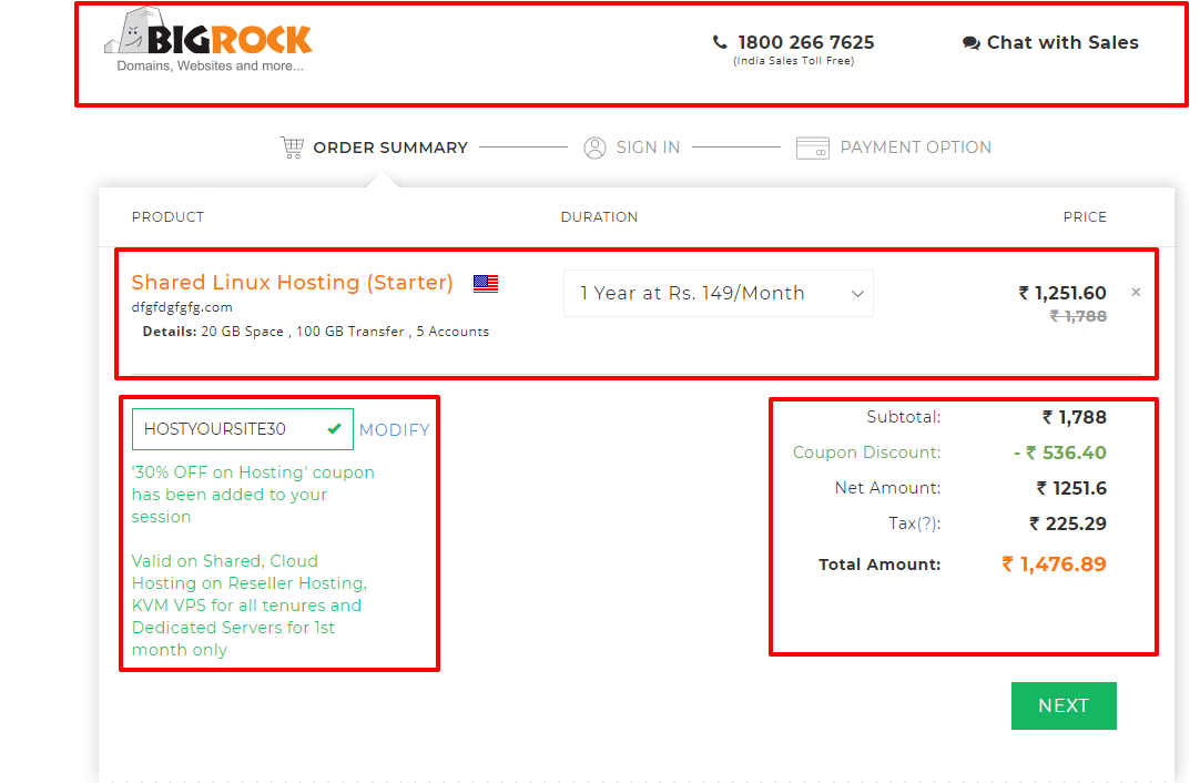 Real Discount Offer BigRock