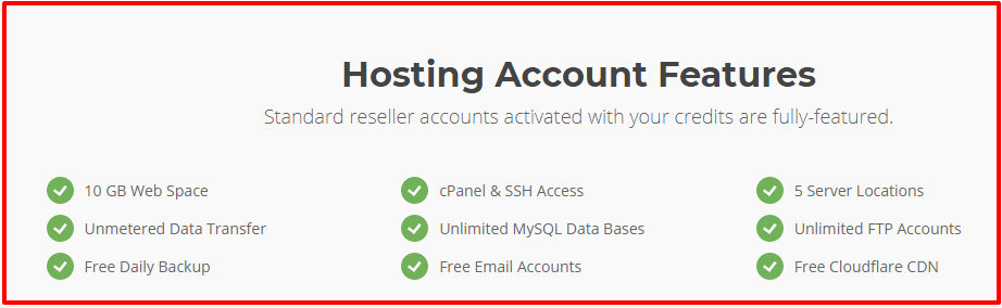 Siteground Reseller Hosting Features