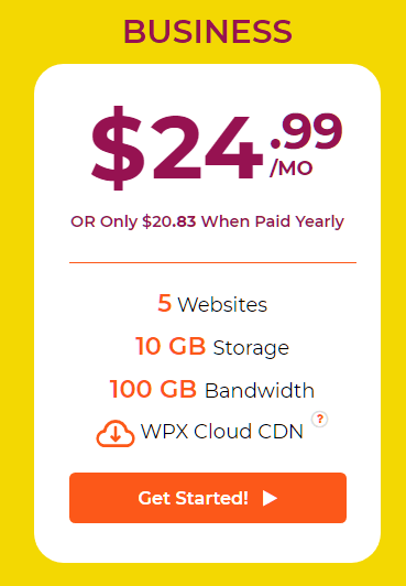 WPX Hosting Business Plan