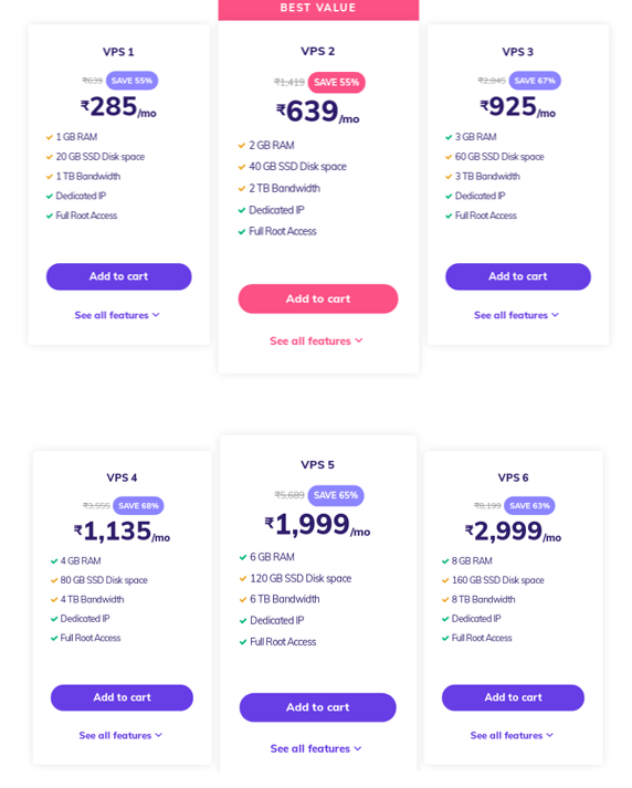 hostinger vps hosting plnas